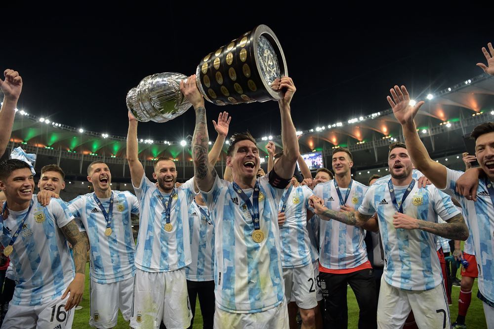 Messi đã trở về quê nhà sau khi giành chức vô địch Copa America
